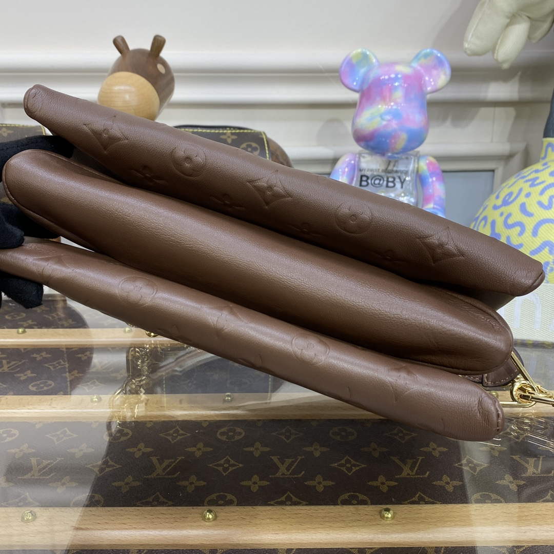 LV M21263 Louis Vuitton Coussin PM Bag Taupe Brown