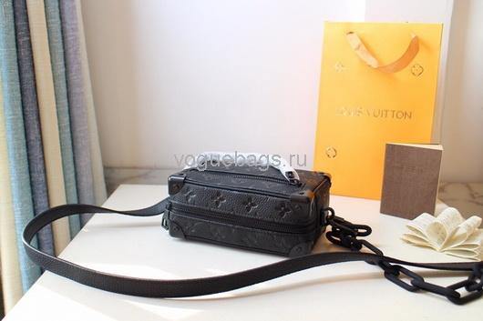 LV M44480 Louis Vuitton Mini Soft Trunk Monogram Black M44735 Bag