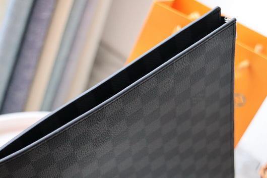 LV N41501 Louis Vuitton Pochette Joule GM Clutch Bag Damier Graphite
