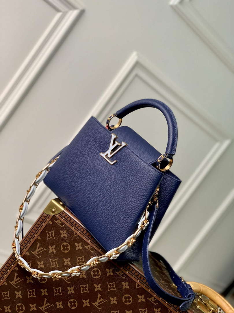 LV M23199 Louis Vuitton Capucines BB Handbag French Blue