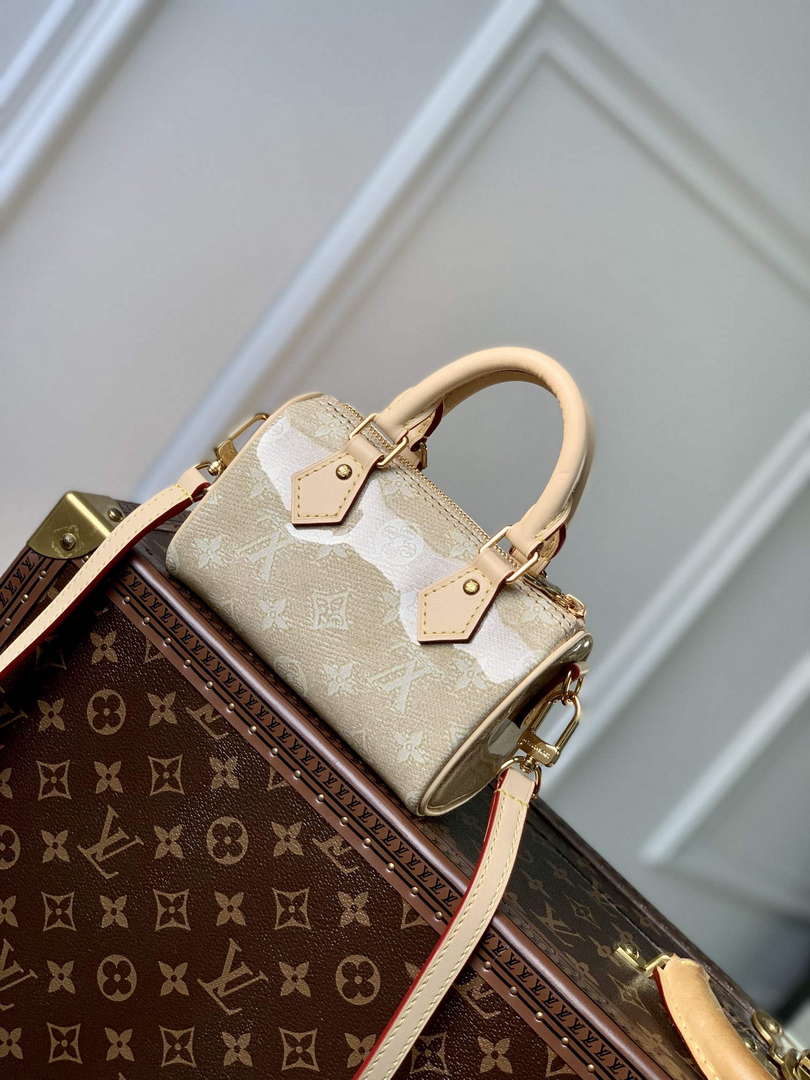 LV M82242 Louis Vuitton Nano Speedy Bag Beige