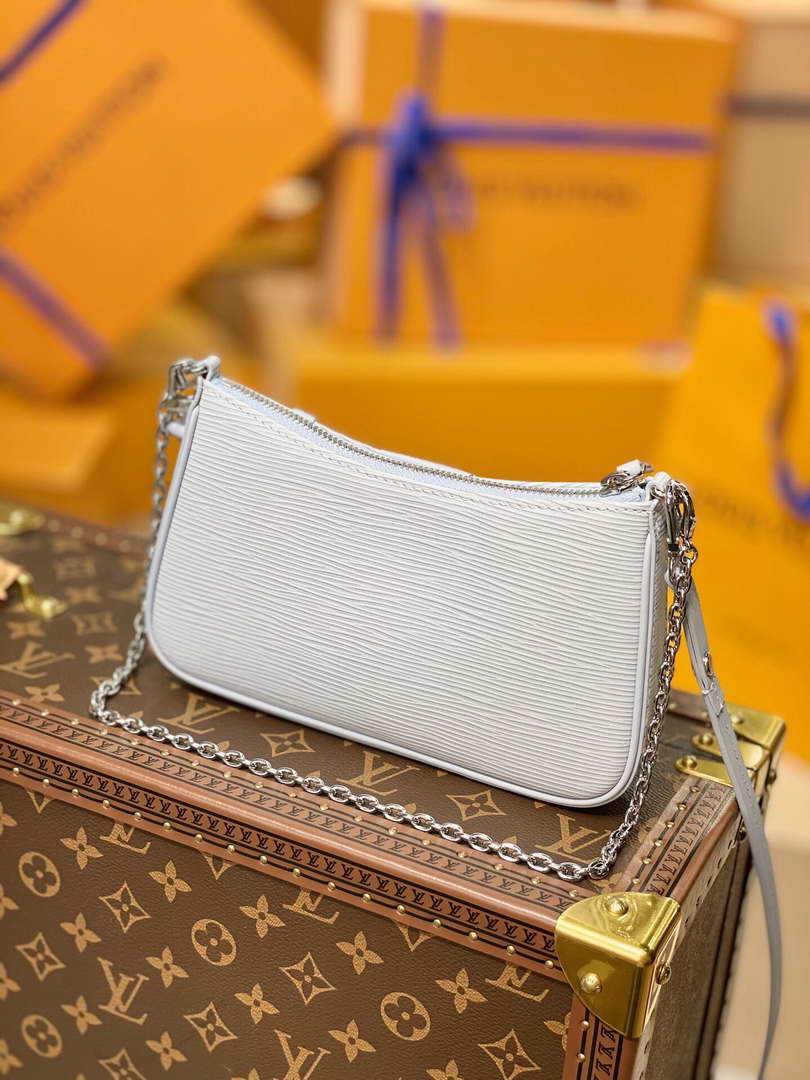 LV M80480 Louis Vuitton Easy Pouch On Strap M80483 Bag Light Blue