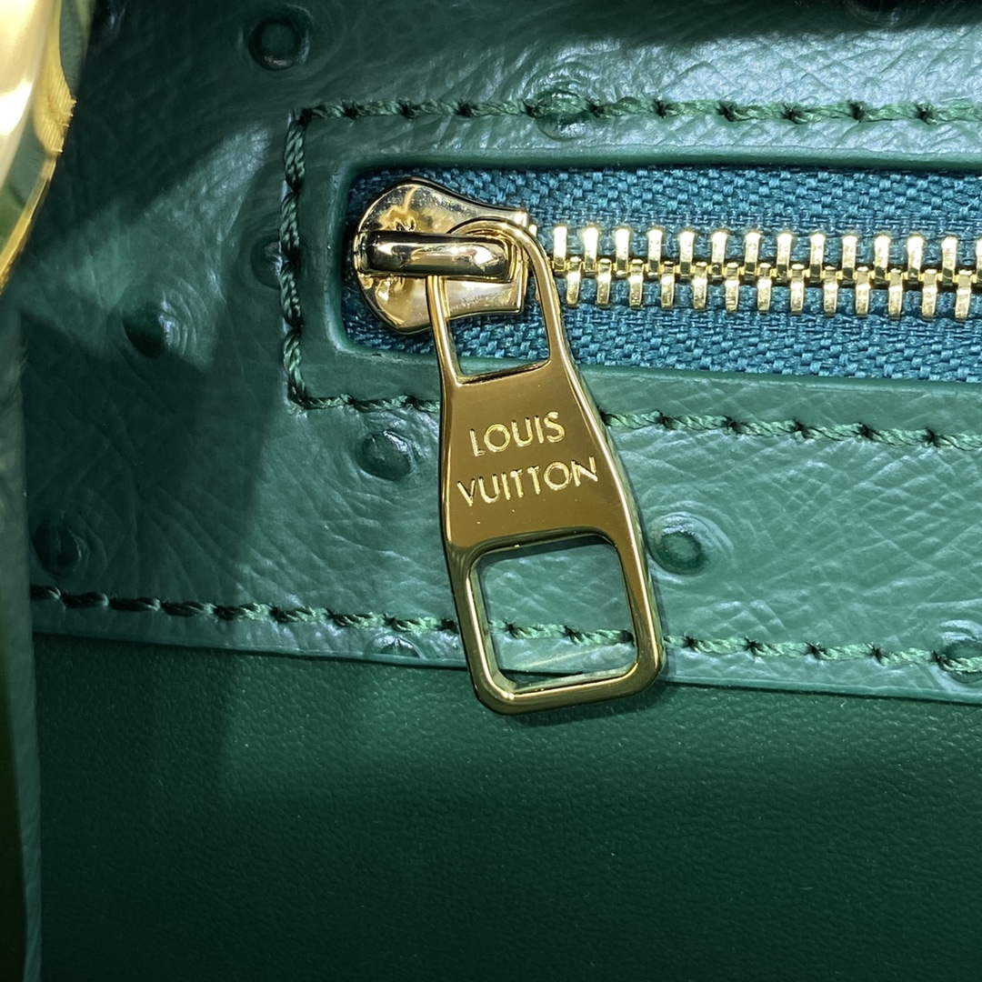 LV N93075 Louis Vuitton Capucines MM Handbag Mint Green