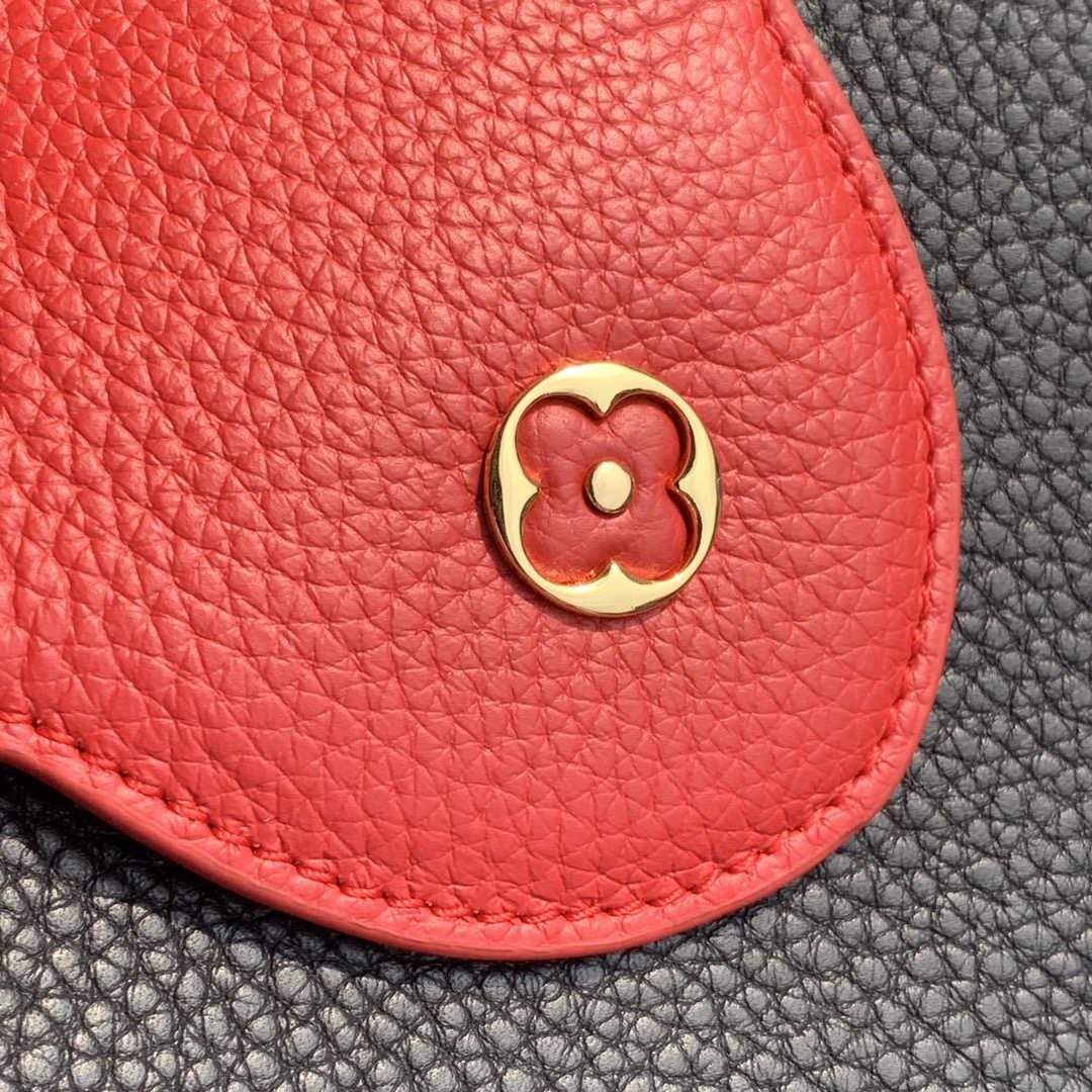 LV M57518 Louis Vuitton Capucines BB Handbag Black and Red