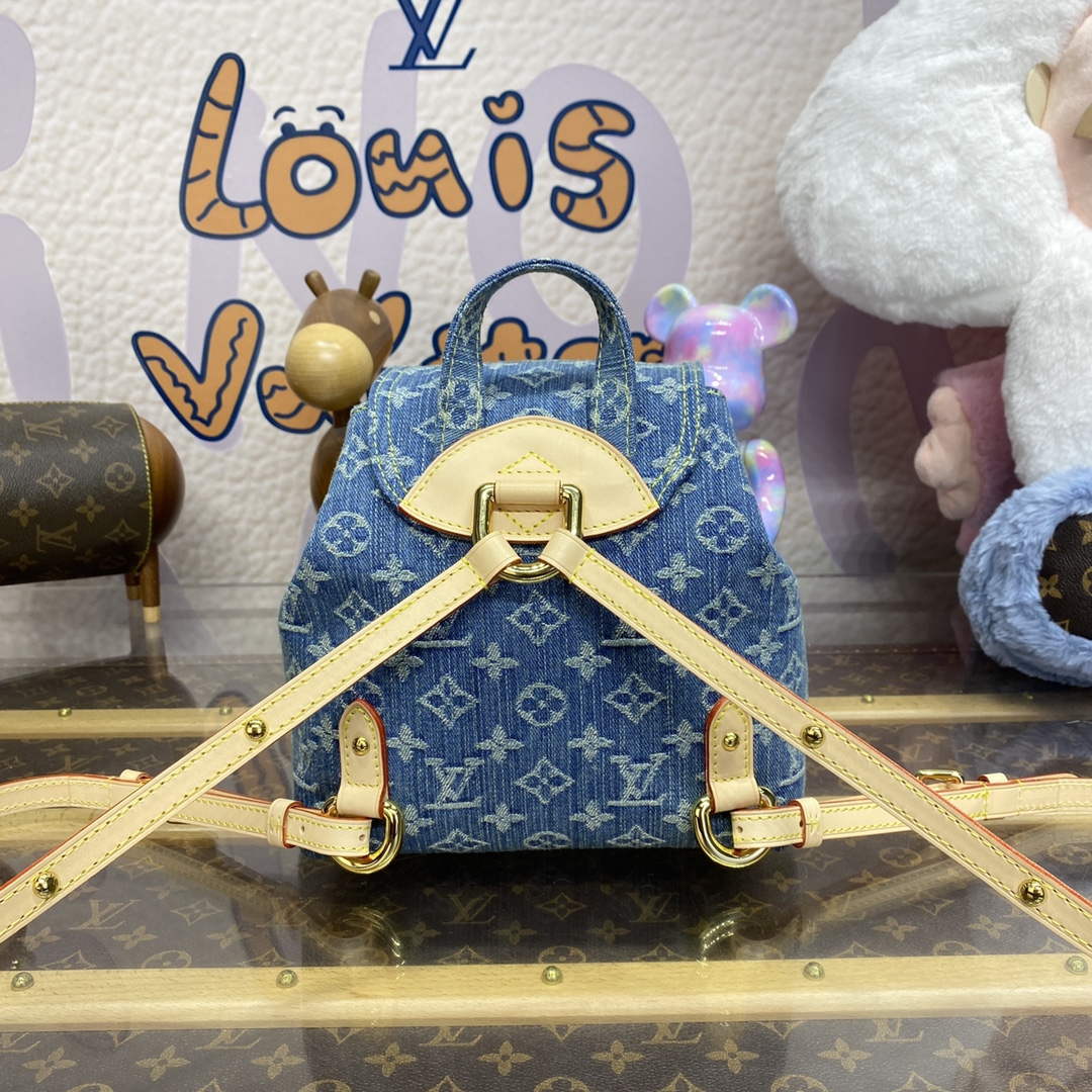 LV M46836 Louis Vuitton Venice Small Backpack Bag Monogram Denim