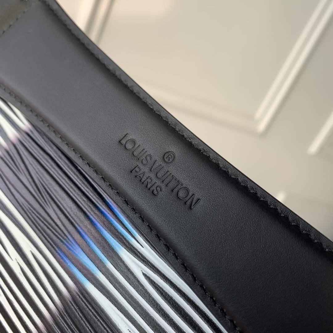 LV M23744 Louis Vuitton Soft Polochon PM Bag Blue Moon