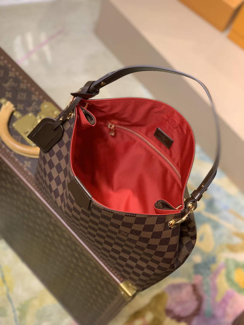 LV N44044 Louis Vuitton Graceful PM N44045 Damier Eb��ne