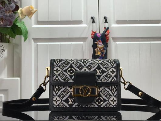 LV M55964 Louis Vuitton M56141 Mini Dauphine Bag Black