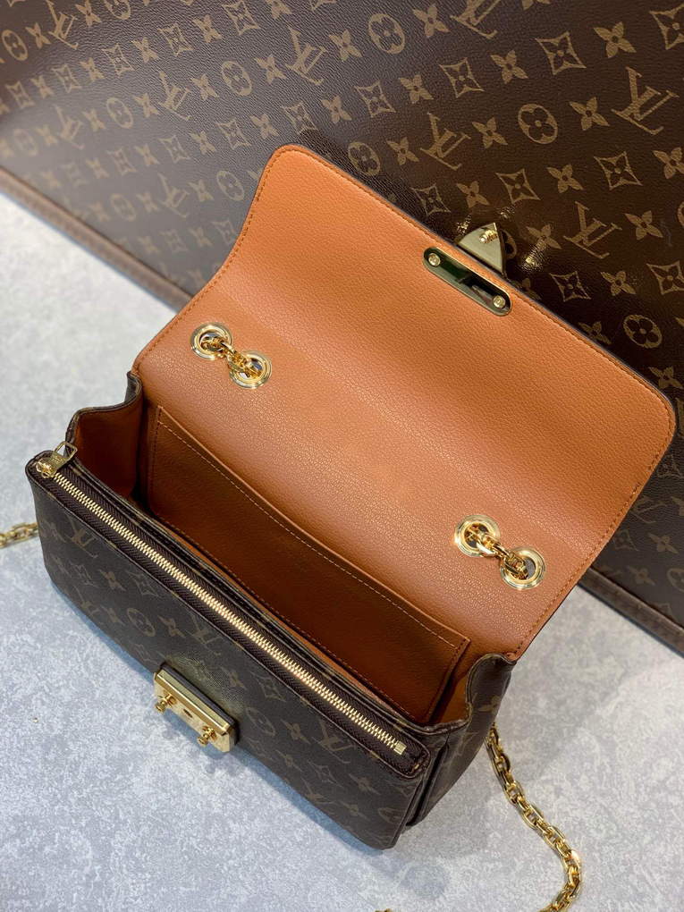 LV M46127 Louis Vuitton Marceau Monogram Caramel Brown