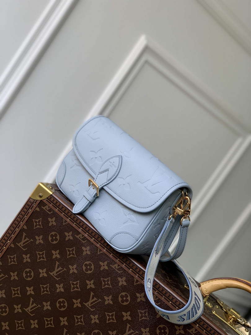 LV M46846 Louis Vuitton Diane Satchel Bag Blue Hour