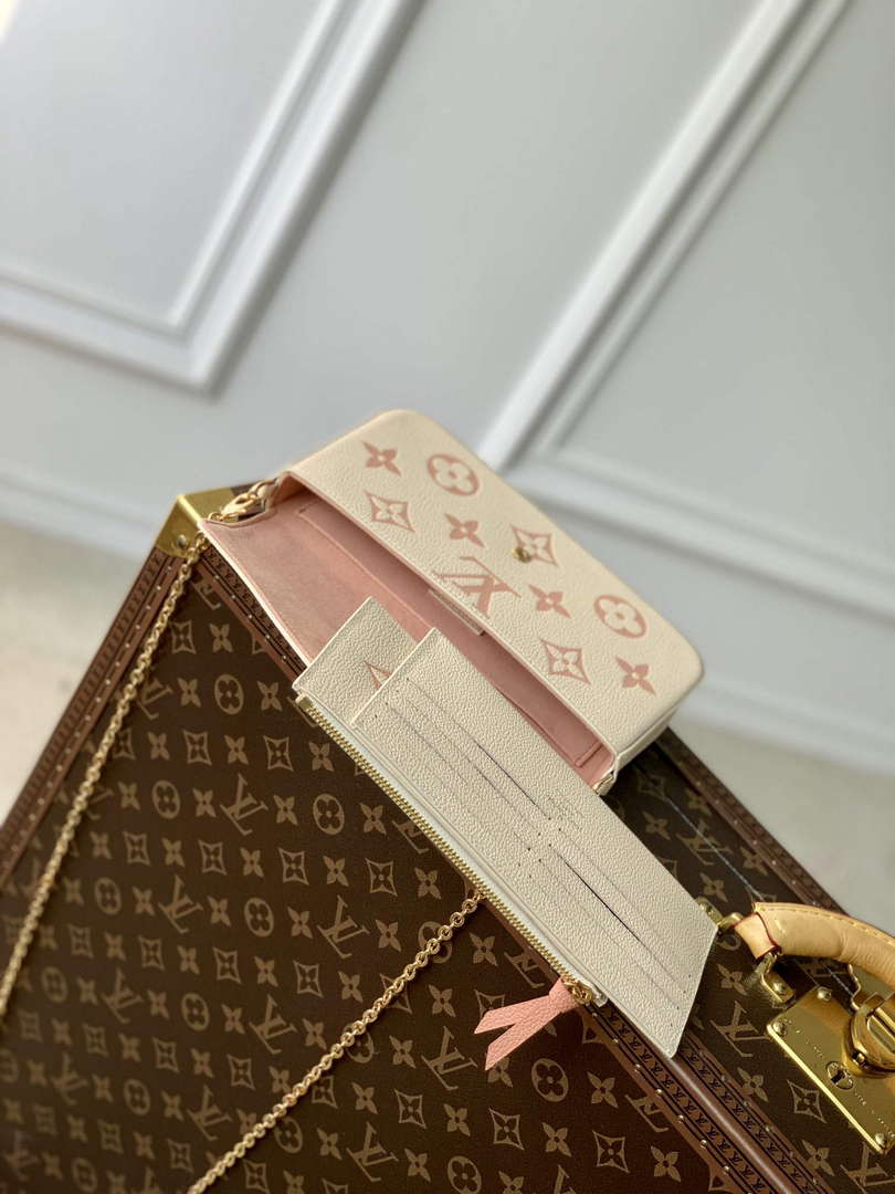 LV M82610 Louis Vuitton Pochette F��licie Bag Pink
