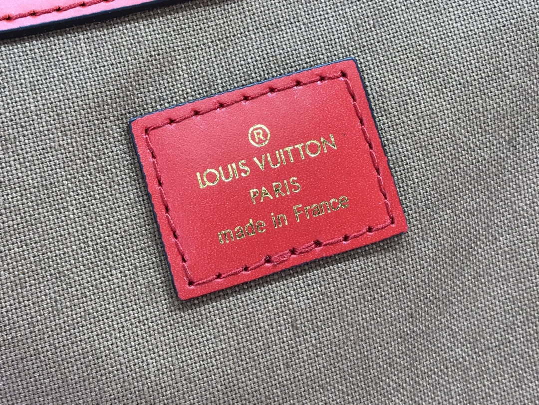 Louis Vuitton LV M44740 Keepall Bandouli��re 50 Monogram Bag Red
