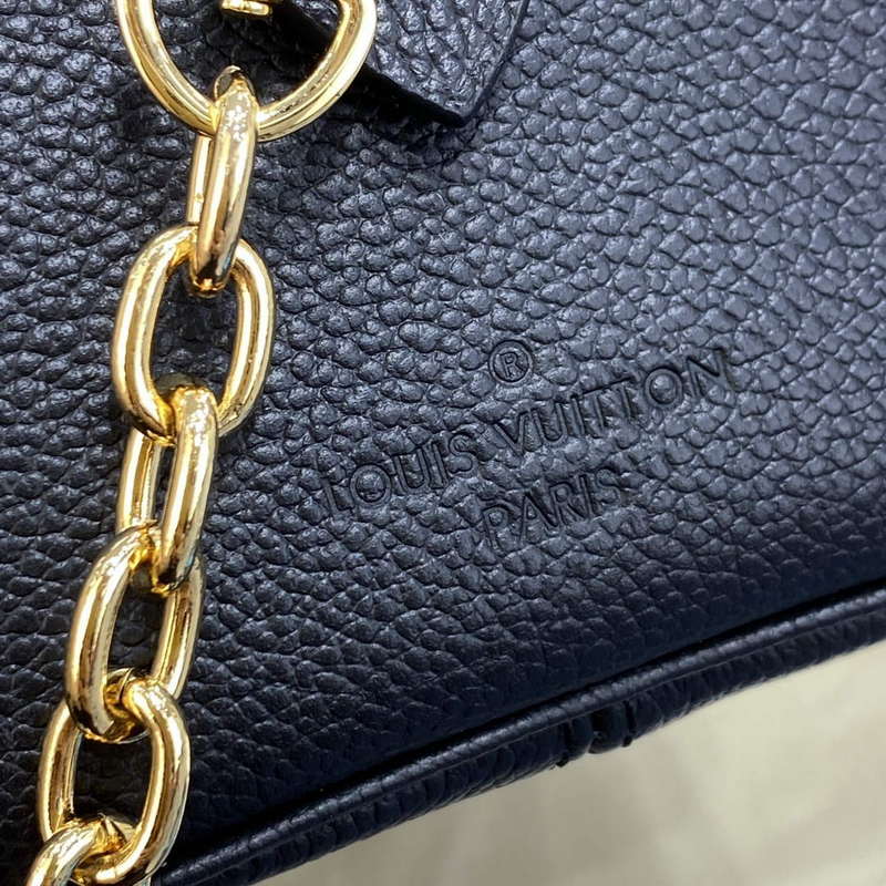 LV M46575 Louis Vuitton Speedy Bandouli��re 20 Bag Black