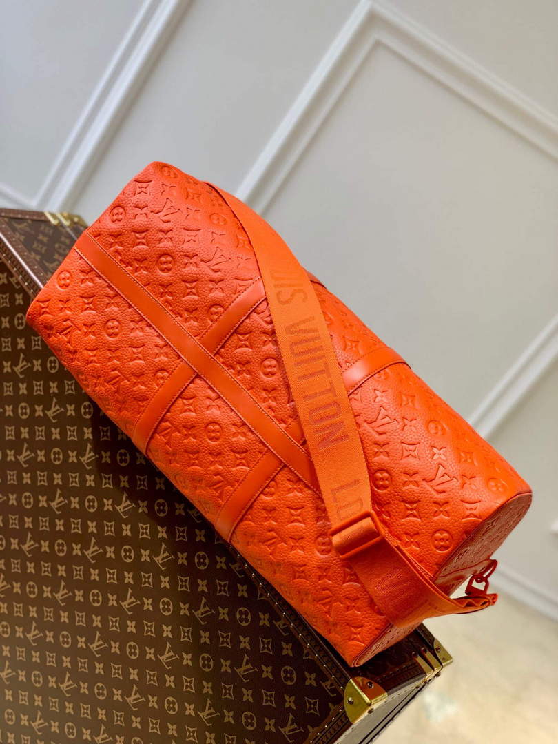 LV M20963 Louis Vuitton Keepall Bandouliere 50 Bag Orange