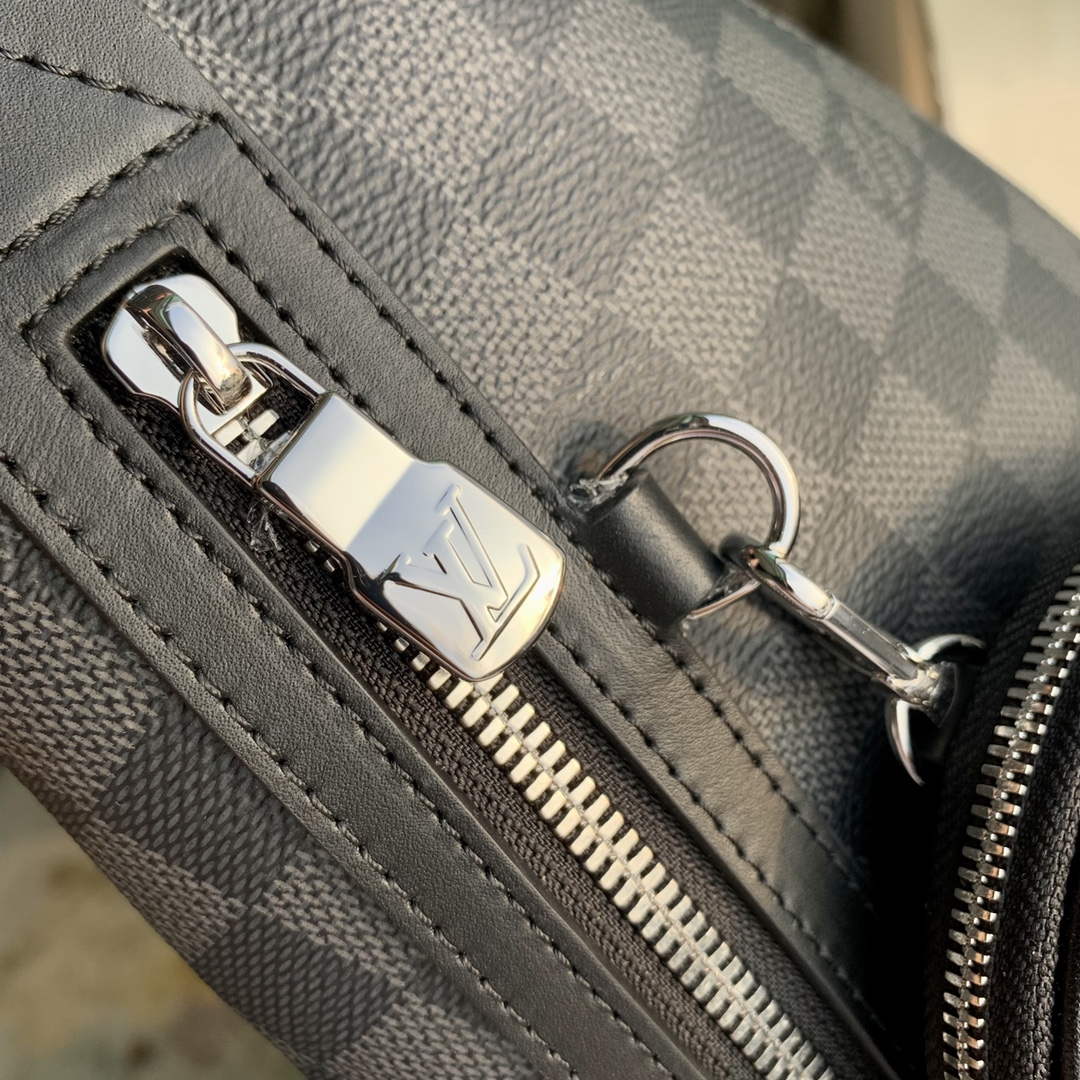 LV M30936 Louis Vuitton Duo Sling Bag Black grid