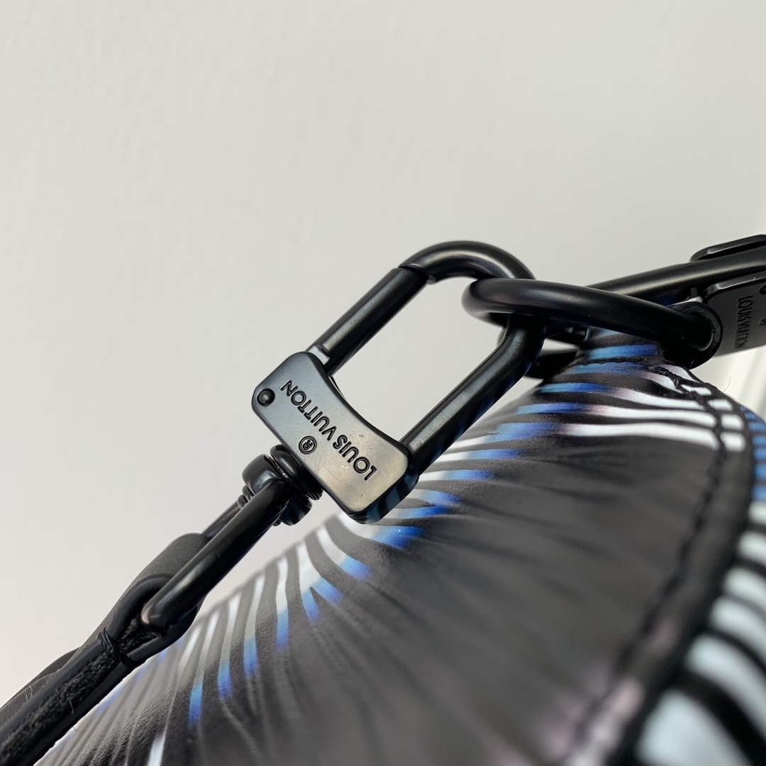 LV M23744 Louis Vuitton Soft Polochon PM Bag Blue Moon