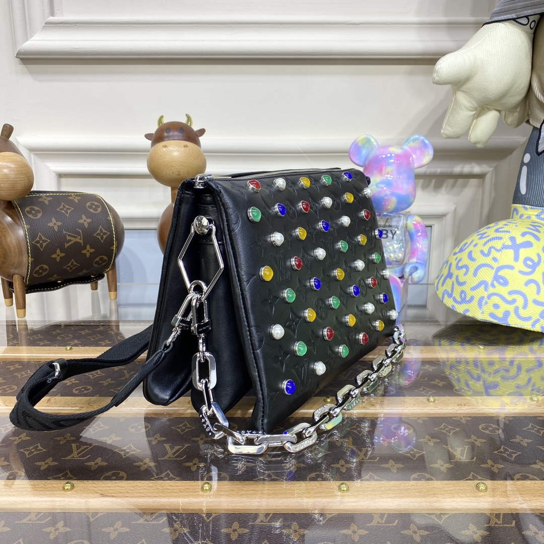 LV M22429 Louis Vuitton Coussin PM Bag black diamond