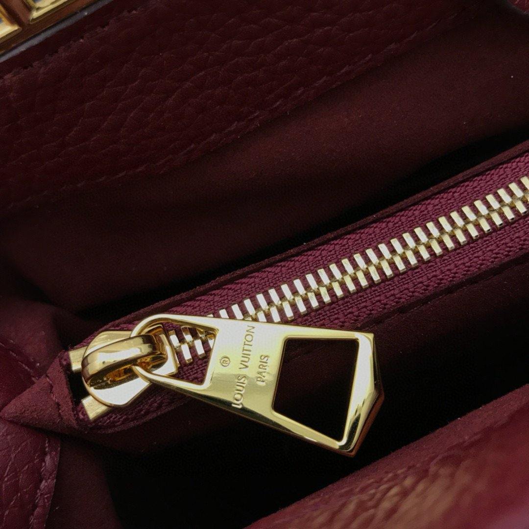LV N44020 Louis Vuitton Brittany BB Tote Damier Ebene N41675 Wine Red