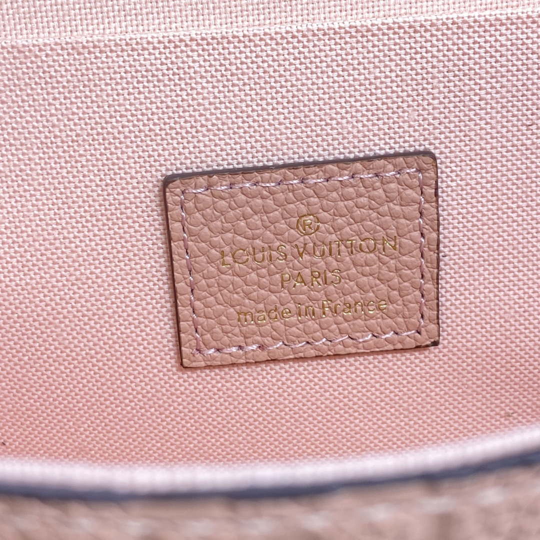LV M82608 Louis Vuitton Felicie Pochette Monogram Empreinte Bag Rose Pink