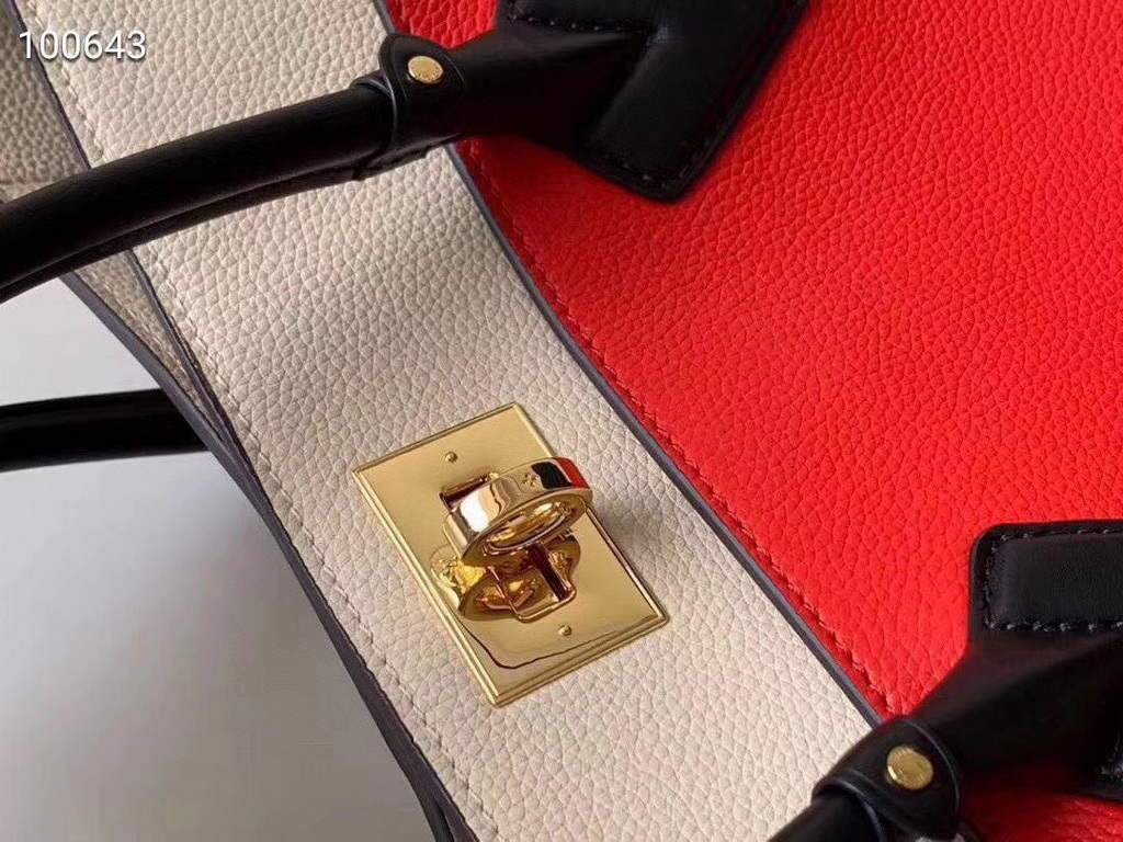 LV M53824 Louis Vuitton M55302 on my side M53826 High end Leathers Tote Bag Red