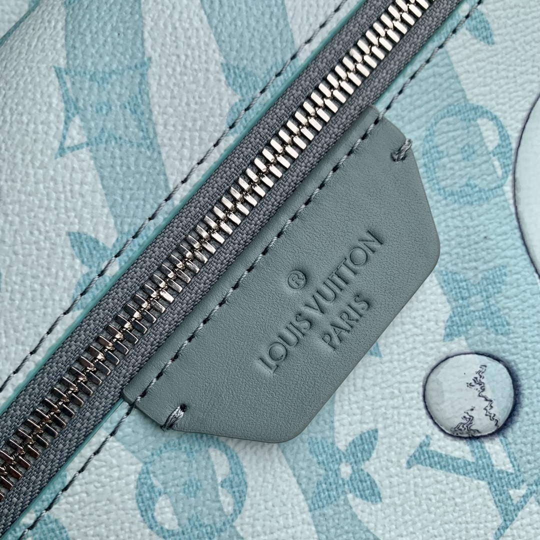 LV M22519 Louis Vuitton Discovery Backpack Crystal Blue