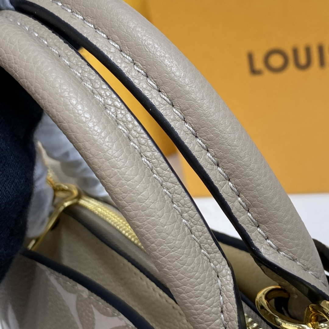 Louis Vuitton LV M58914 Petit Palais Bicolor Monogram empreinte leather Cr��me