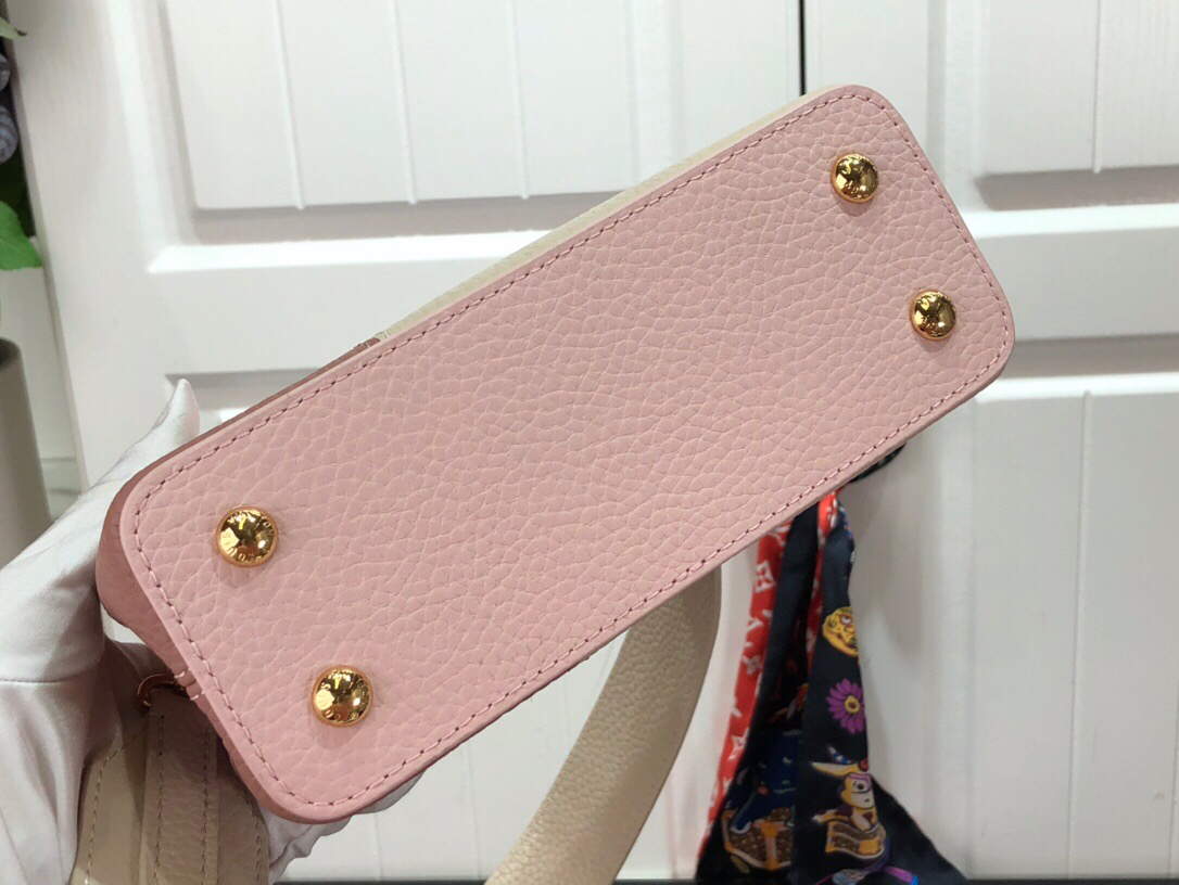 LV M59268 Louis Vuitton Capucines Mini Handbag M59269 Rose