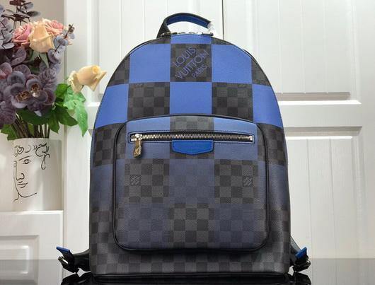 LV N40402 Louis Vuitton Josh Backpack Damier Graphite Blue