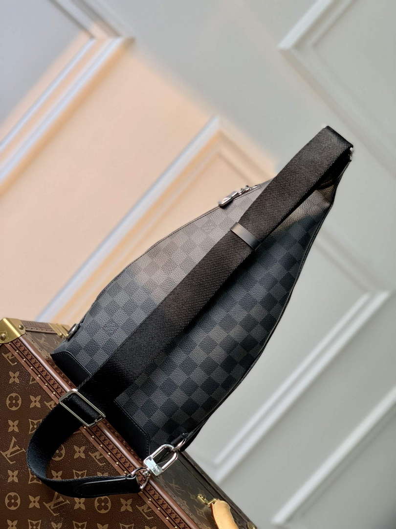 LV M30936 Louis Vuitton Duo Sling Bag Black grid