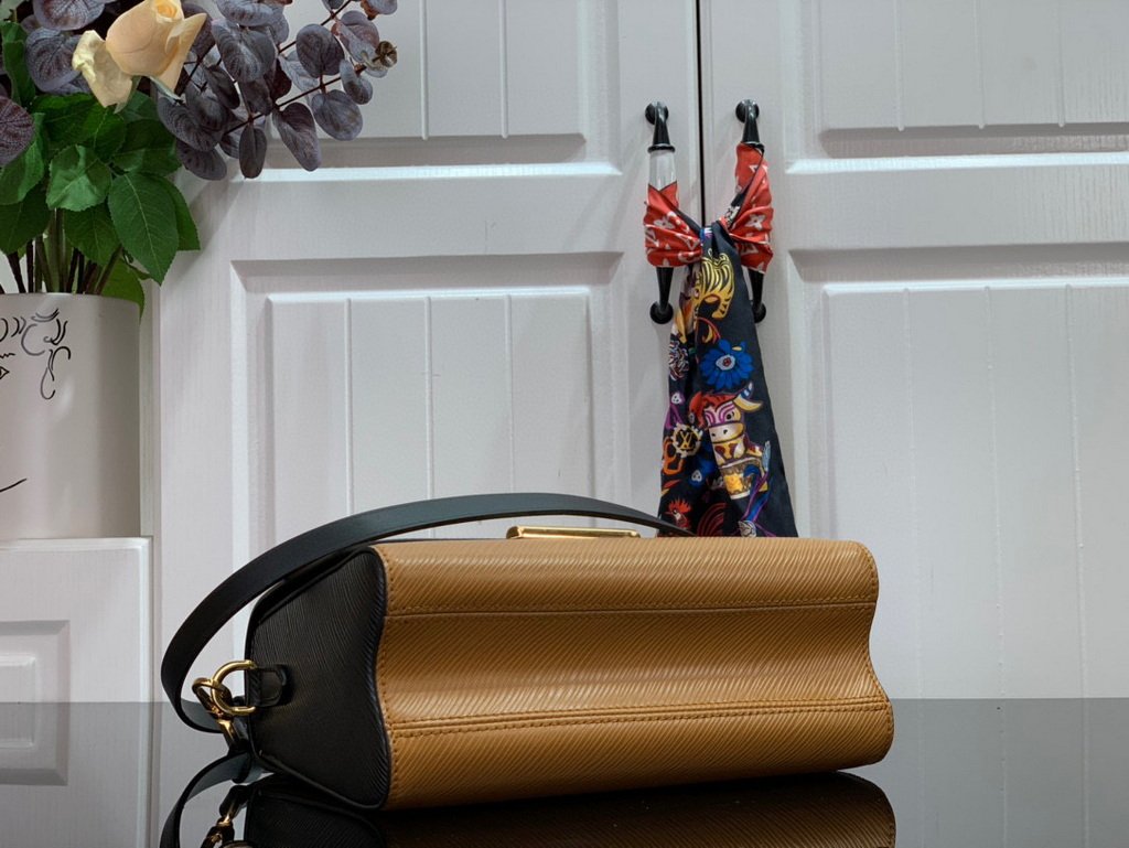 Louis Vuitton M56780 LV Crafty Twist MM Bag M56779 Epi Brown