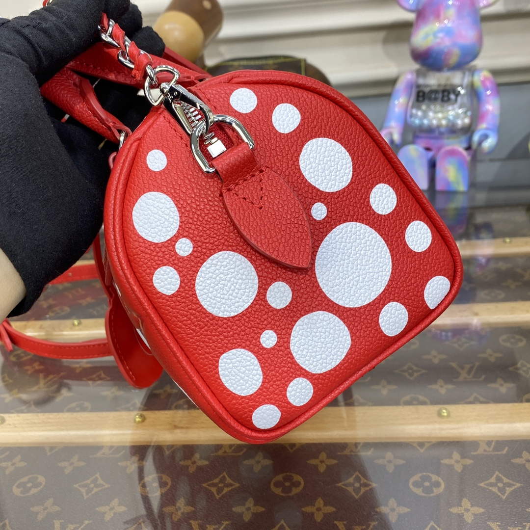 LV M46411 Louis Vuitton LV x YK Speedy Bandouli��re 20 Bag Red