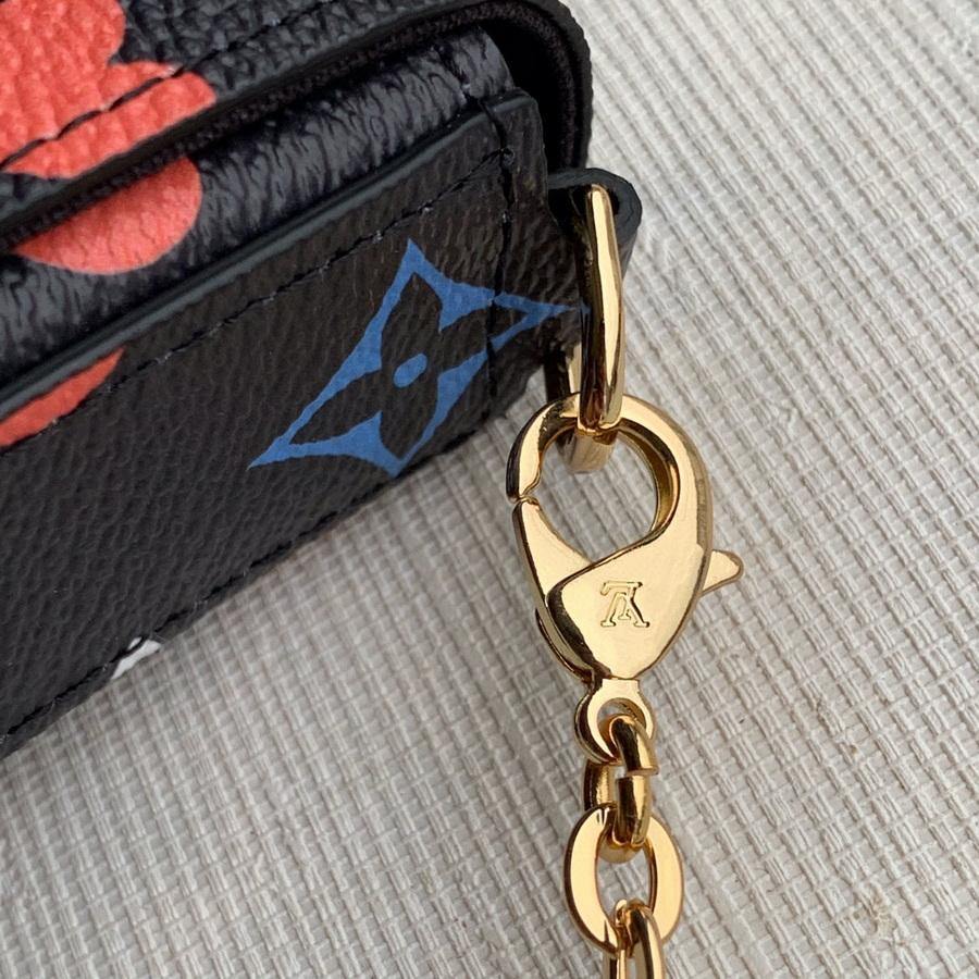 LV M80232 Louis Vuitton M69977 Game on Felicie Pochette Bag Black