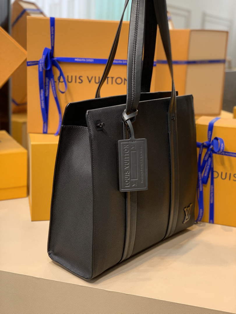 LV M57308 Louis Vuitton Takeoff Tote Bag Black