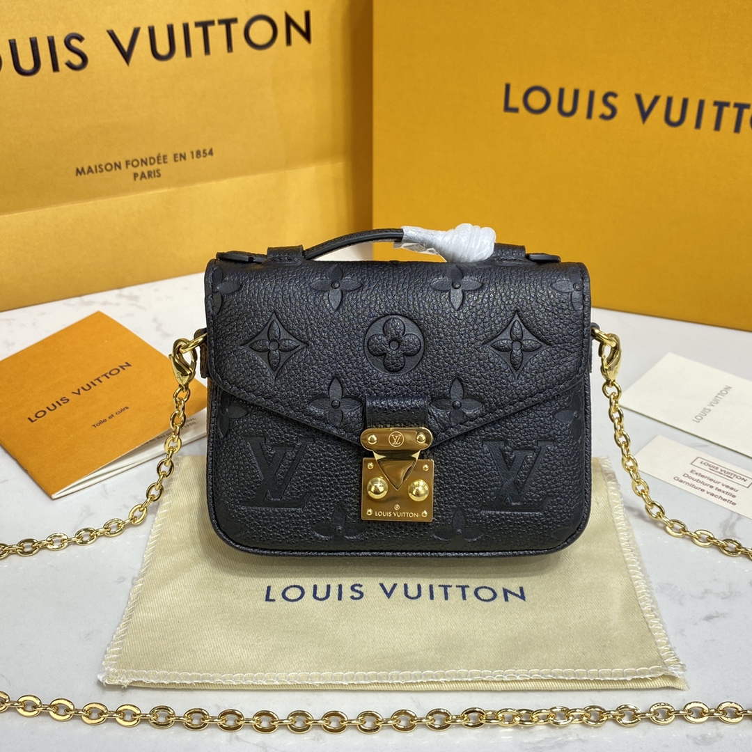 LV M81407 Louis Vuitton Micro M��tis Bag Black