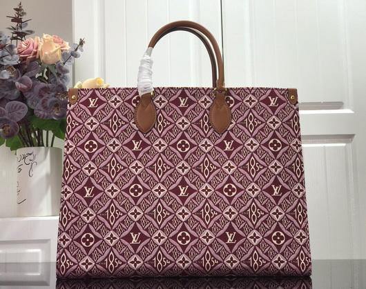 LV M57185 Louis Vuitton M57207 Since 1854 Onthego Gm Monogram Jacquard Red