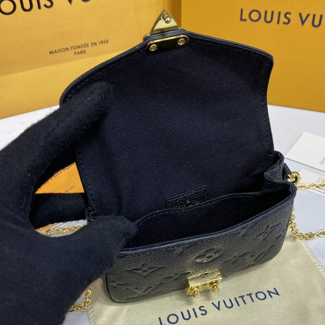 LV M81407 Louis Vuitton Micro M��tis Bag Black