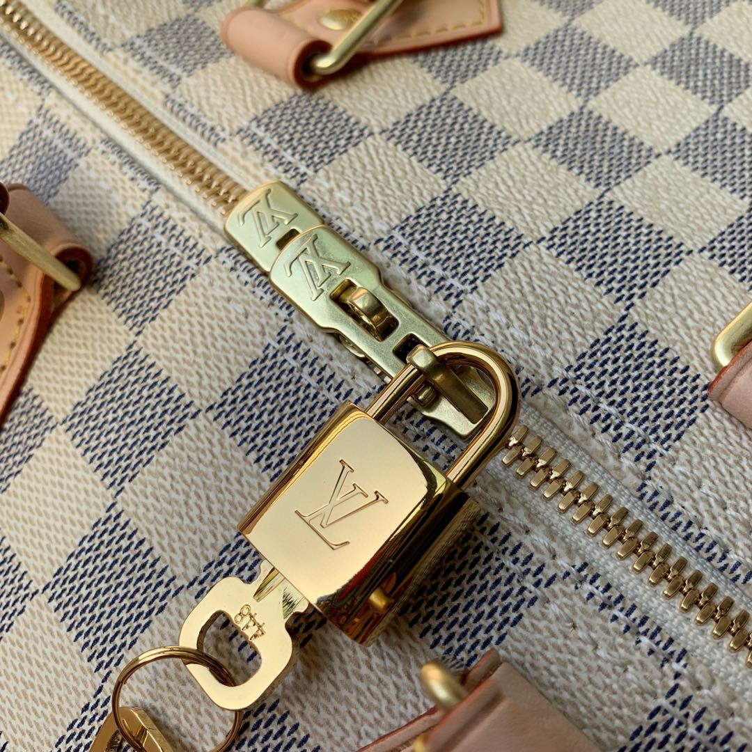LV N41372 Louis Vuitton Speedy 35 Damier Azur N41366