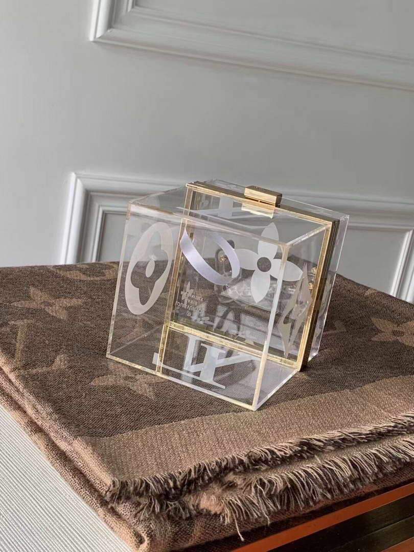 LV GI0488 Louis Vuitton Plexiglass Perfume Cube Scott Box