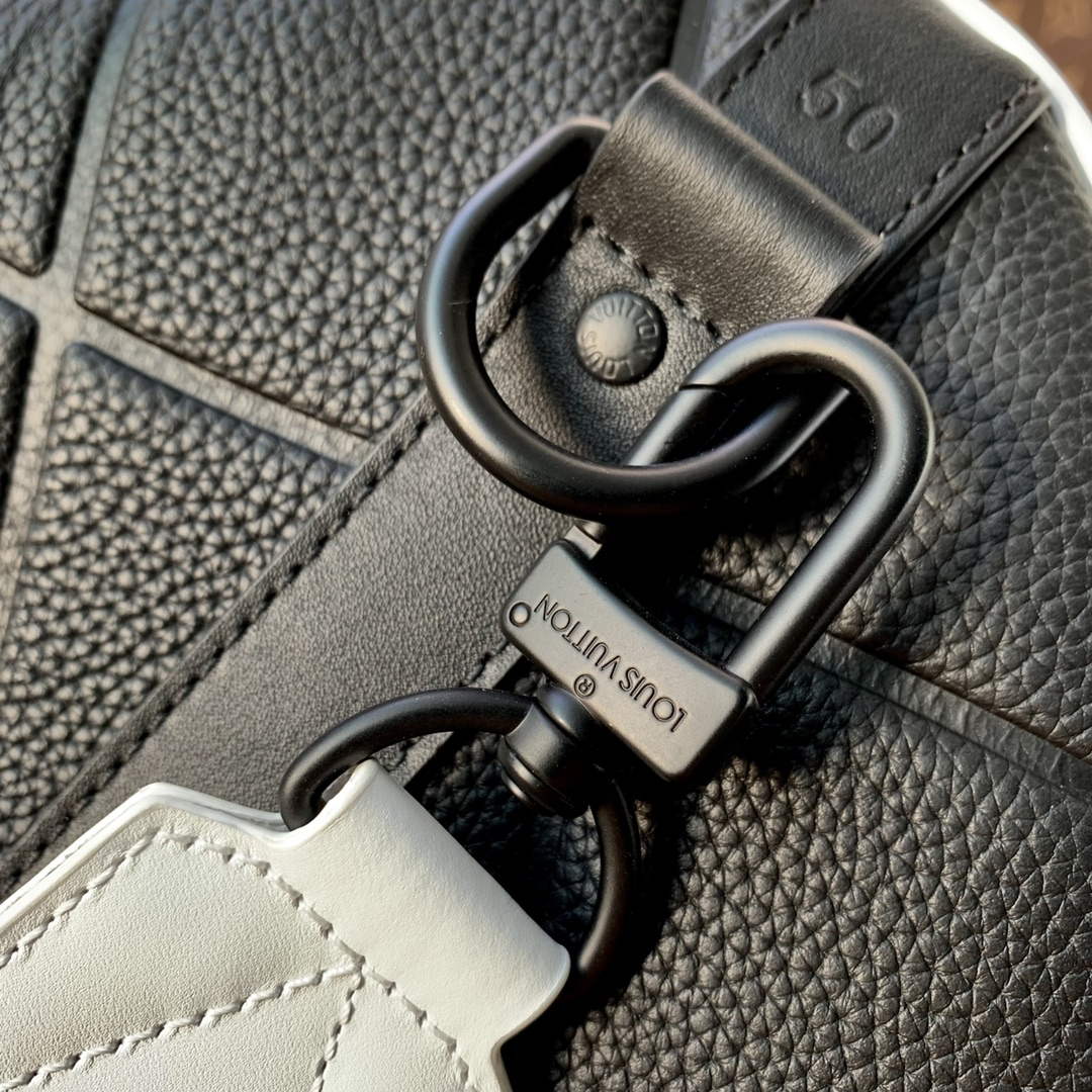 LV M21382 Louis Vuitton Keepall Bandouliere 50 Bag Black