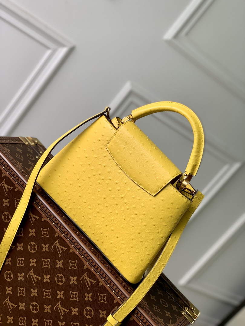 LV N81196 Louis Vuitton Capucines BB Handbag Yellow