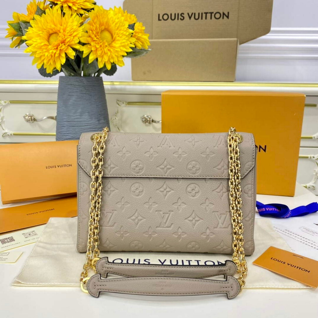 LV M44929 Louis Vuitton Vavin PM Shoulder Bag Tourterelle Grey
