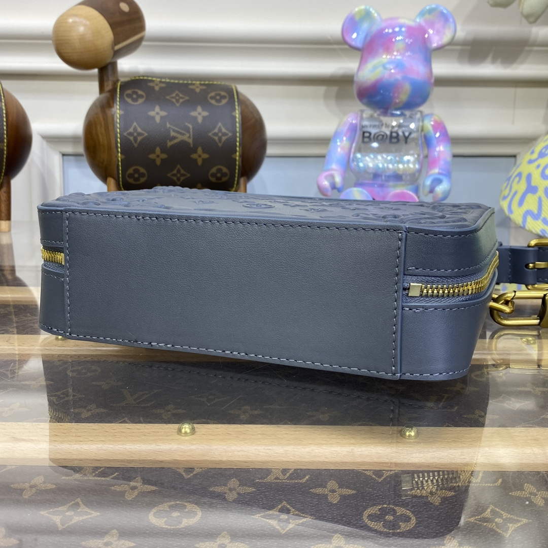 LV M21833 Louis Vuitton Handle Soft Trunk Bag Dark Shadow Grey