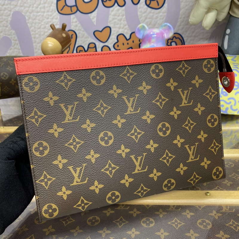 LV M82857 Louis Vuitton Pochette Voyage MM Bag Red