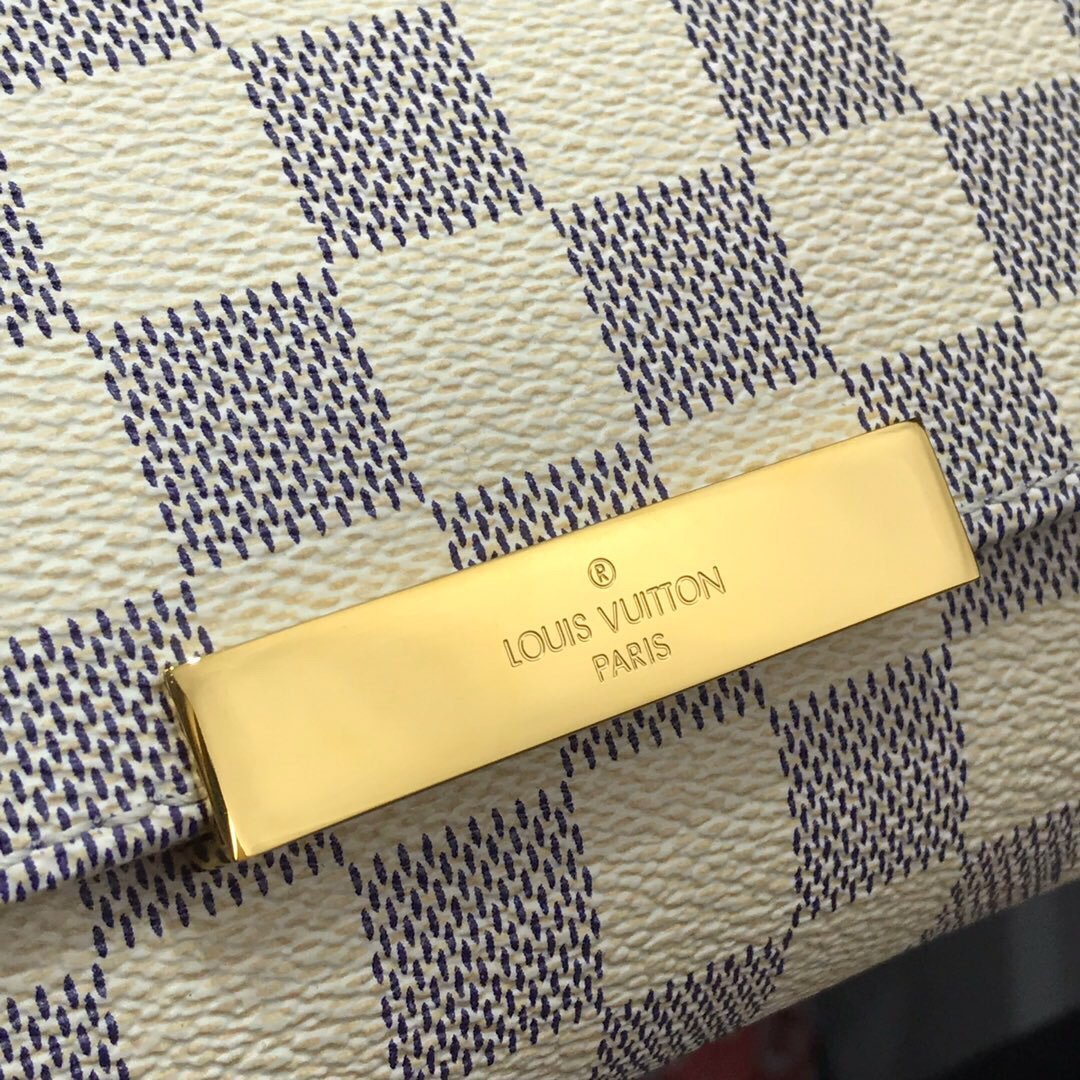 LV M40717 Louis Vuitton Favorite Pm M40718 Handbag Damier Azur Canvass