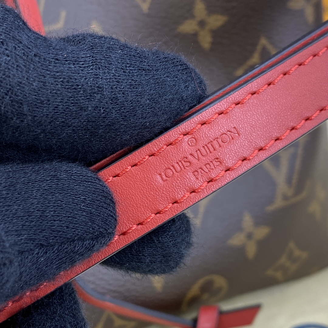 LV M44021 Louis Vuitton NONO MM Bag Monogram Red