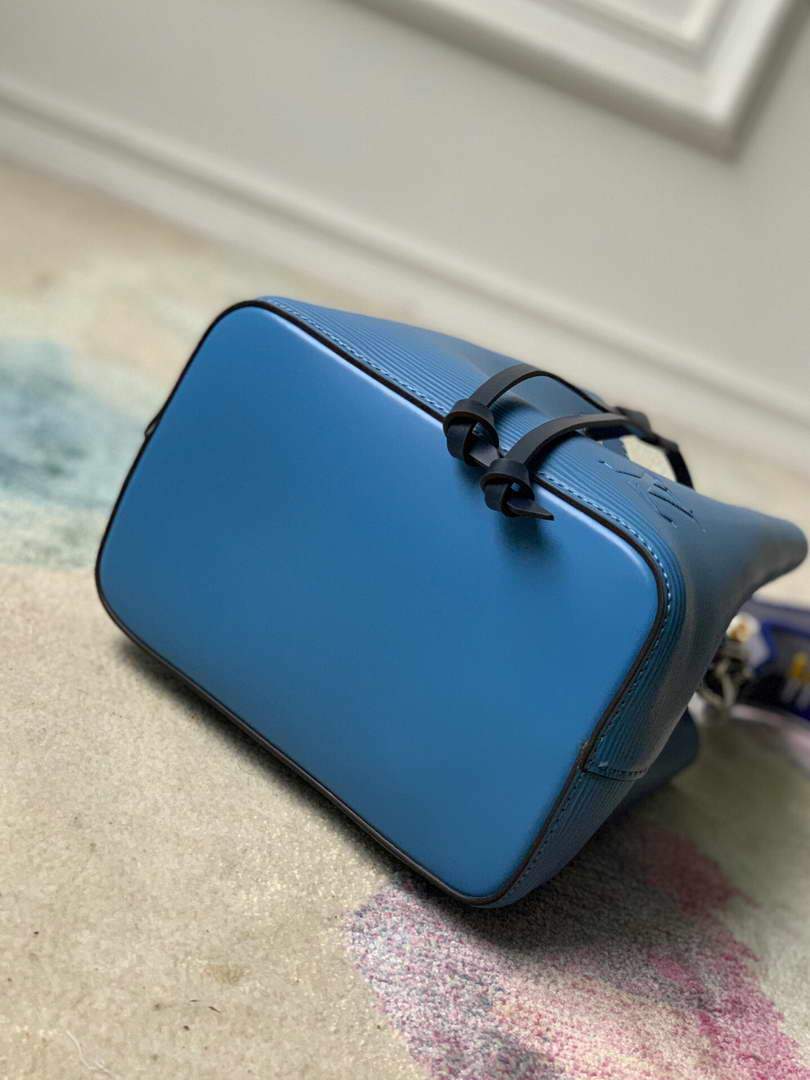 LV M57691 Louis Vuitton N��oNo�� BB Bucket Bag M57693 M57706 Bleuet Blue