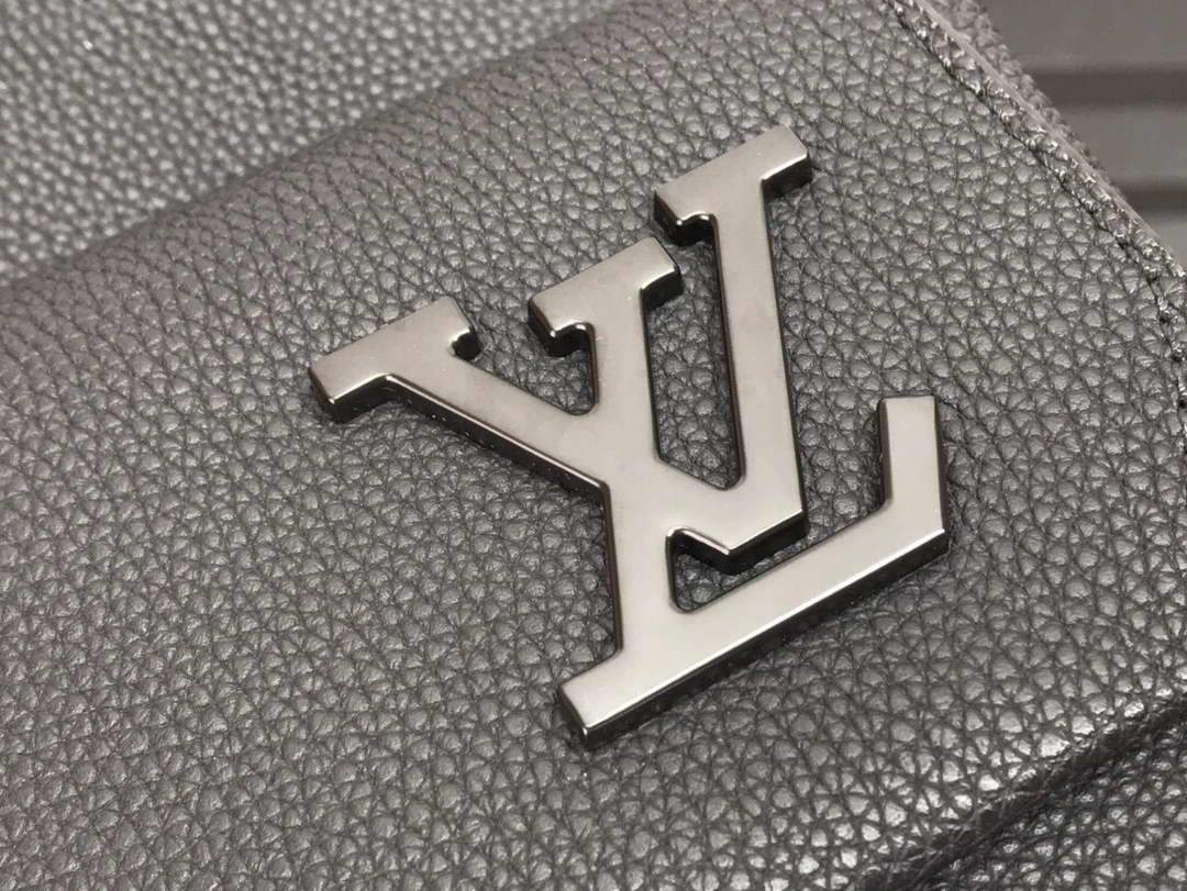 LV M57079 Louis Vuitton Backpack Black Grained Calf Leather
