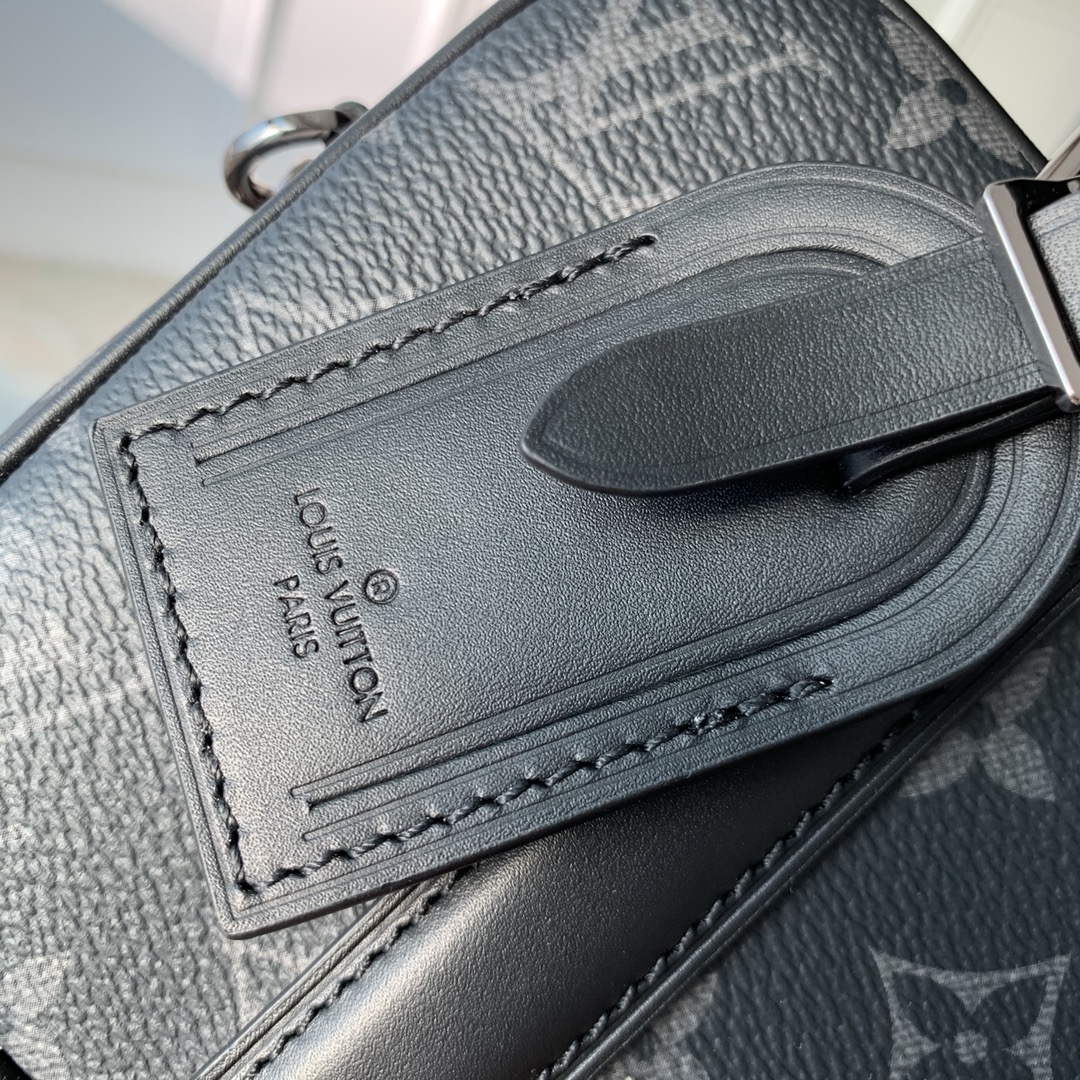 LV M82770 Louis Vuitton Nano Porte Documents Voyage Bag Black
