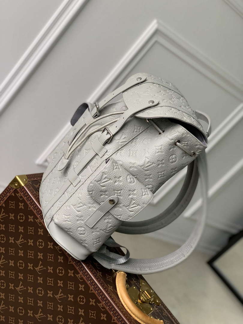 LV M23146 Louis Vuitton Christopher PM Backpack Mineral Gray