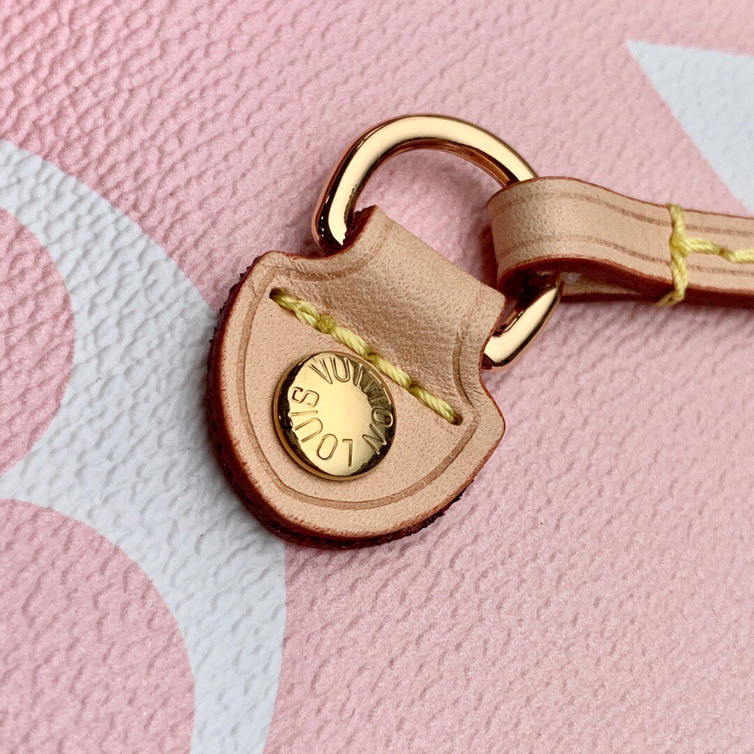 LV M45680 Louis Vuitton Neverfull MM Bag Pink